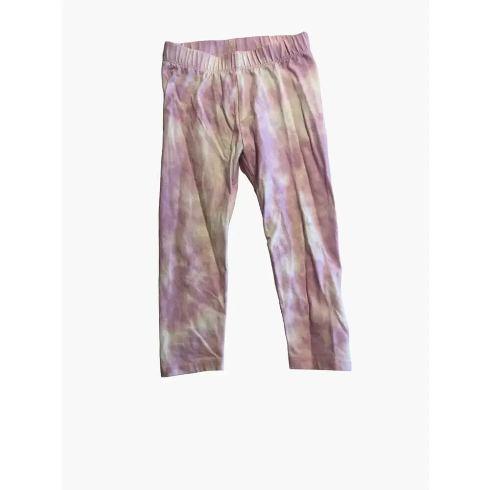 GAP Playtime Favorites Toddler Girls Size 2 Purple Tie Dye Outfit Set Cotton Pul